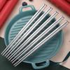 Square 304 Stainless Steel Chopsticks