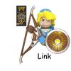 WM6053 Game The Legend Of Zeldaed Cartoon Linked Princess Mini Bricks Action Figure Assembly Toy Building Blocks Kid Model Gifts