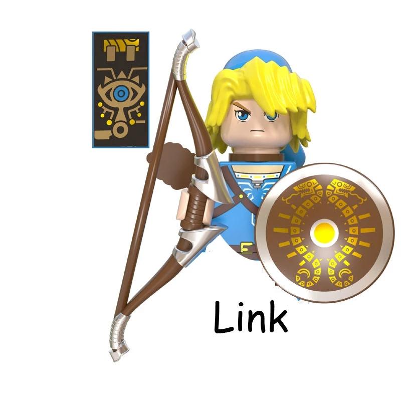 WM6053 Game The Legend Of Zeldaed Cartoon Linked Princess Mini Bricks Action Figure Assembly Toy Building Blocks Kid Model Gifts