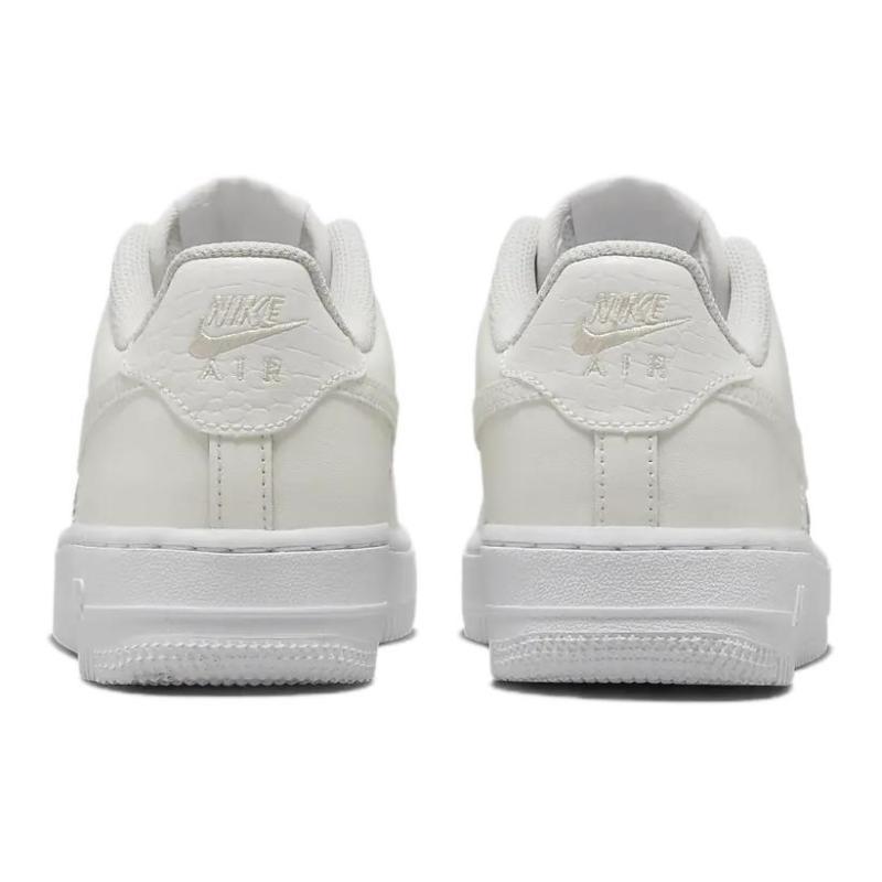 Nike Air Force 1 Anti Slip Wear Resistant Low Top Kids' Skateboarding Shoes White Sneakers FV7725-100