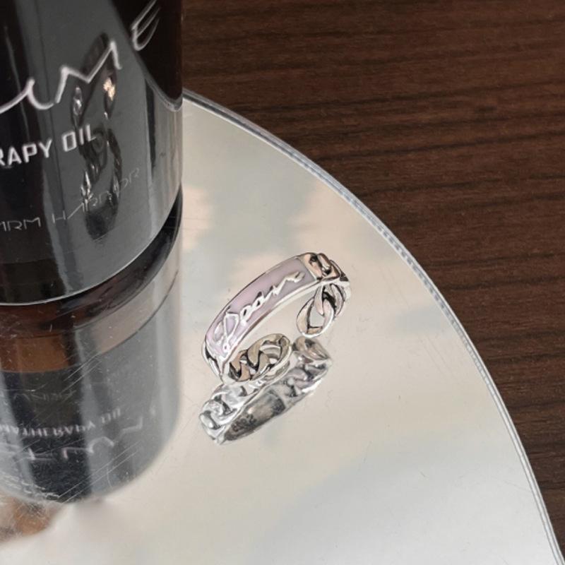 Colorful Korean Style Open Adjustable Women's Hip Hop Ring