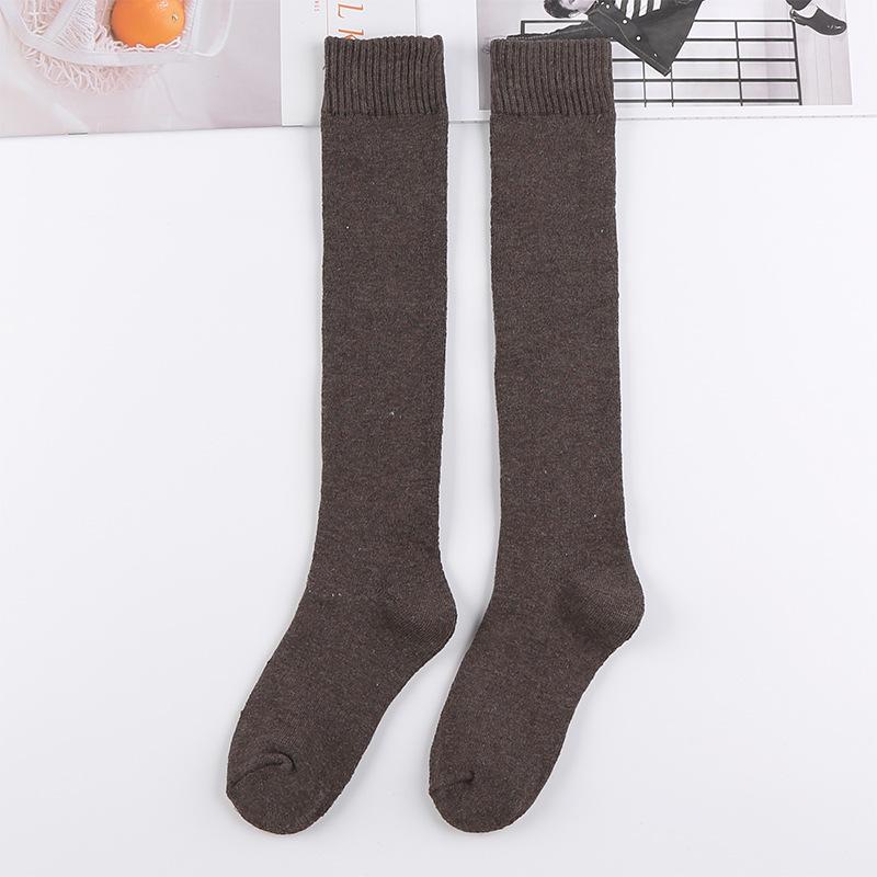 Terry Mid-Calf Socks: Warm, Thick, Velvet-Enhanced Cotton for Men & Women - Perfect for Autumn & Winter