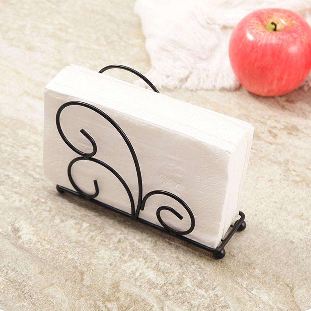 Freestanding Metal Napkin Holder Nordic Style Table Paper Organizer  Countertops