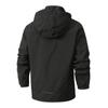 Mens Casual Outdoor Solid Color Fashion Hardshell Winter Waterproof Jacket