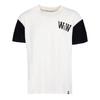 Men's Black Jersey T-shirt with Round Neck WHEELS AND WAVES