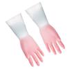 3 Pairs Non-Slip Texture Kitchen Cleaning Gloves Household Rubber Gloves  Dishwashing