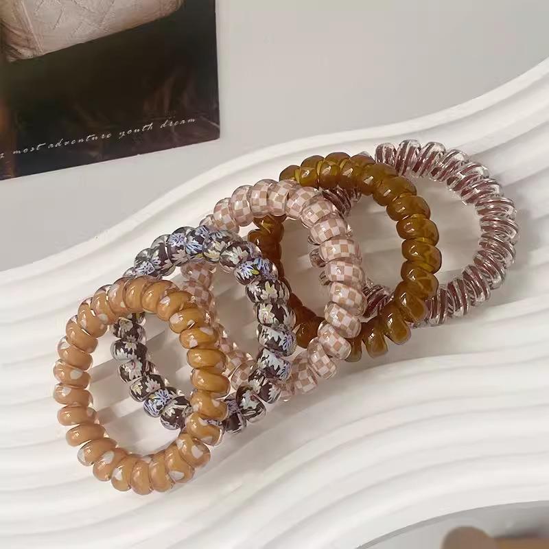 Modische bunte Haargummis - Hochelastische und strapazierfähige Bänder für Damen-Pferdeschwänze