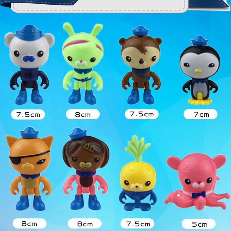 Набор топперов для торта «Октонавты» - 8 штук