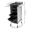 Hair Salon Storage Tool Cart 6-Layer Salon Cart with Wheels Space Saving Barber Station Trolley Rolling Carts for SPA Tattoo