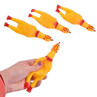 1Pc Dog Gadgets Novelty Yellow Rubber Chicken Pet Toys Novelty Screaming Chicken
