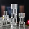 Kristallglasvase Geometrischer Blockstapel Transparent Blumenvase Unregelmäßiger Abschnitt Blumen Anordnen Heimdekorationszubehör