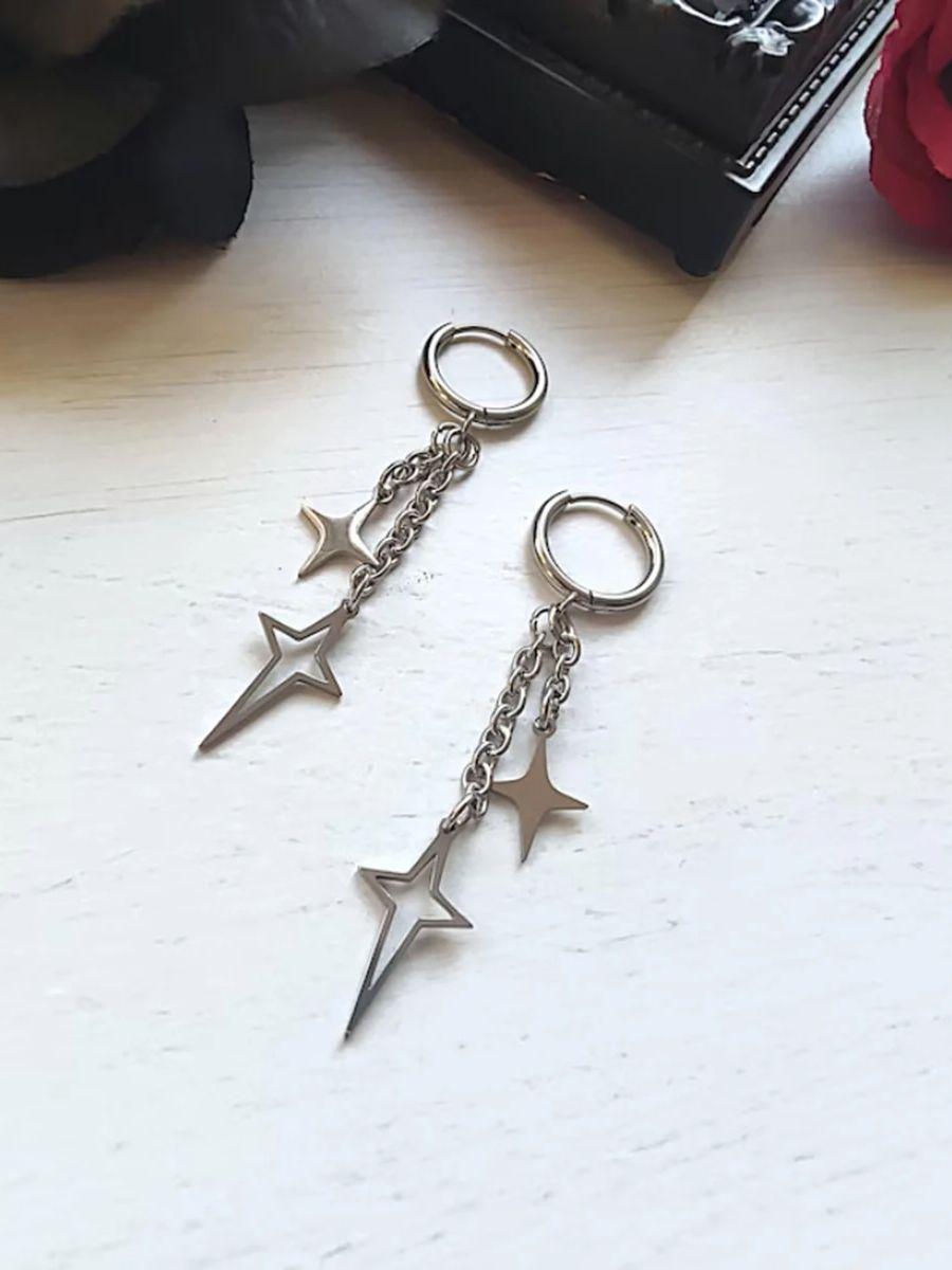

Персонализированные и креативные серьги-звезды из нержавеющей стали в стиле Y2K, подходящие для повседневного ношения и в качестве праздничных подарков