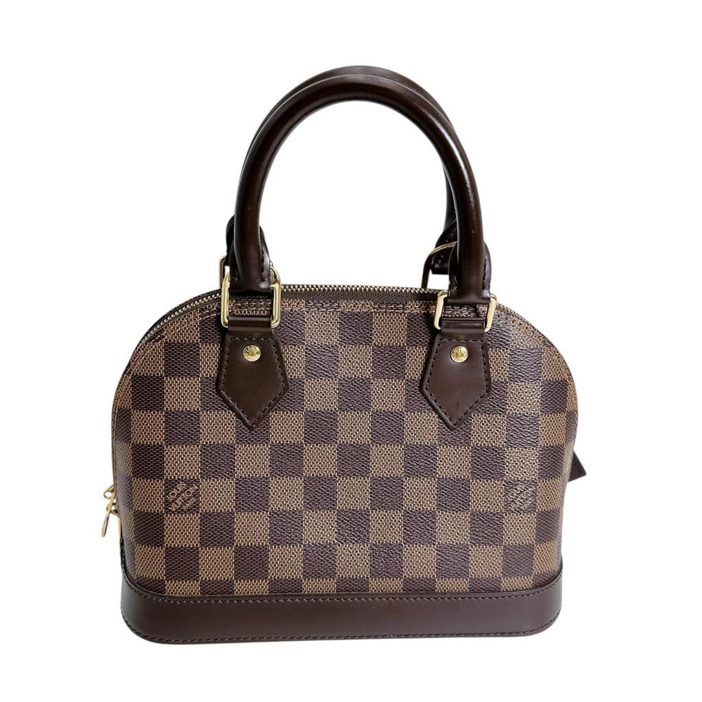 LOUIS VUITTON Damier Alma BB Handbag Damier canvas Brown Women N41221 Used