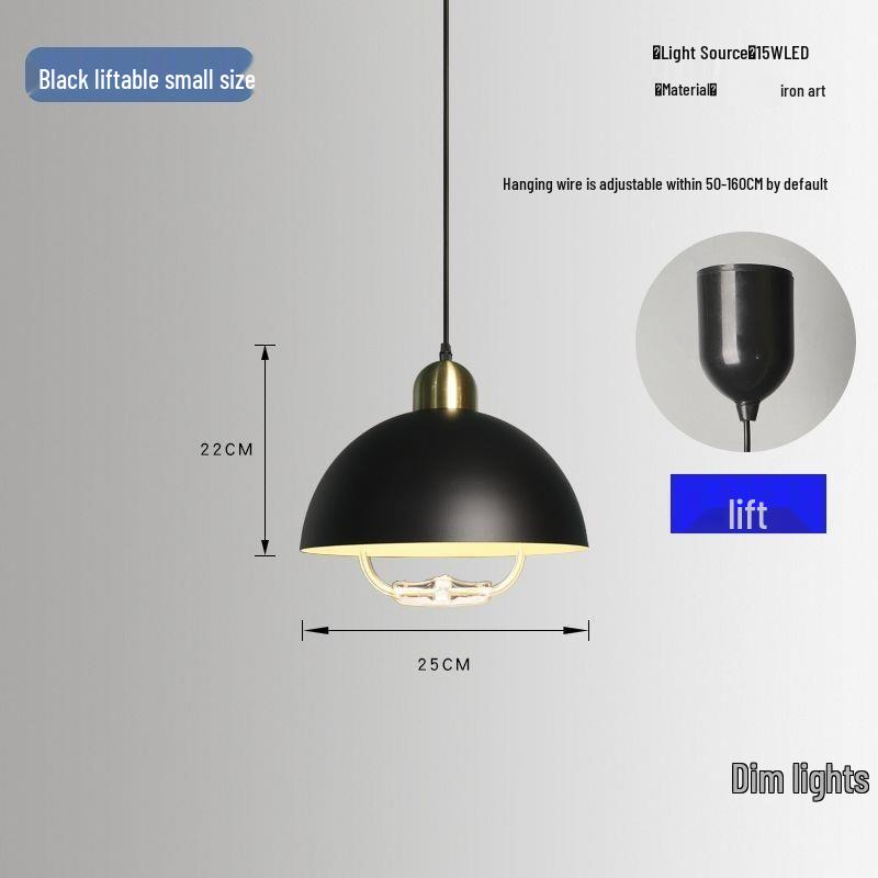 Modern Minimalist Telescopic Macaron Chandelier for Dining, Card, Mahjong, or Study Rooms