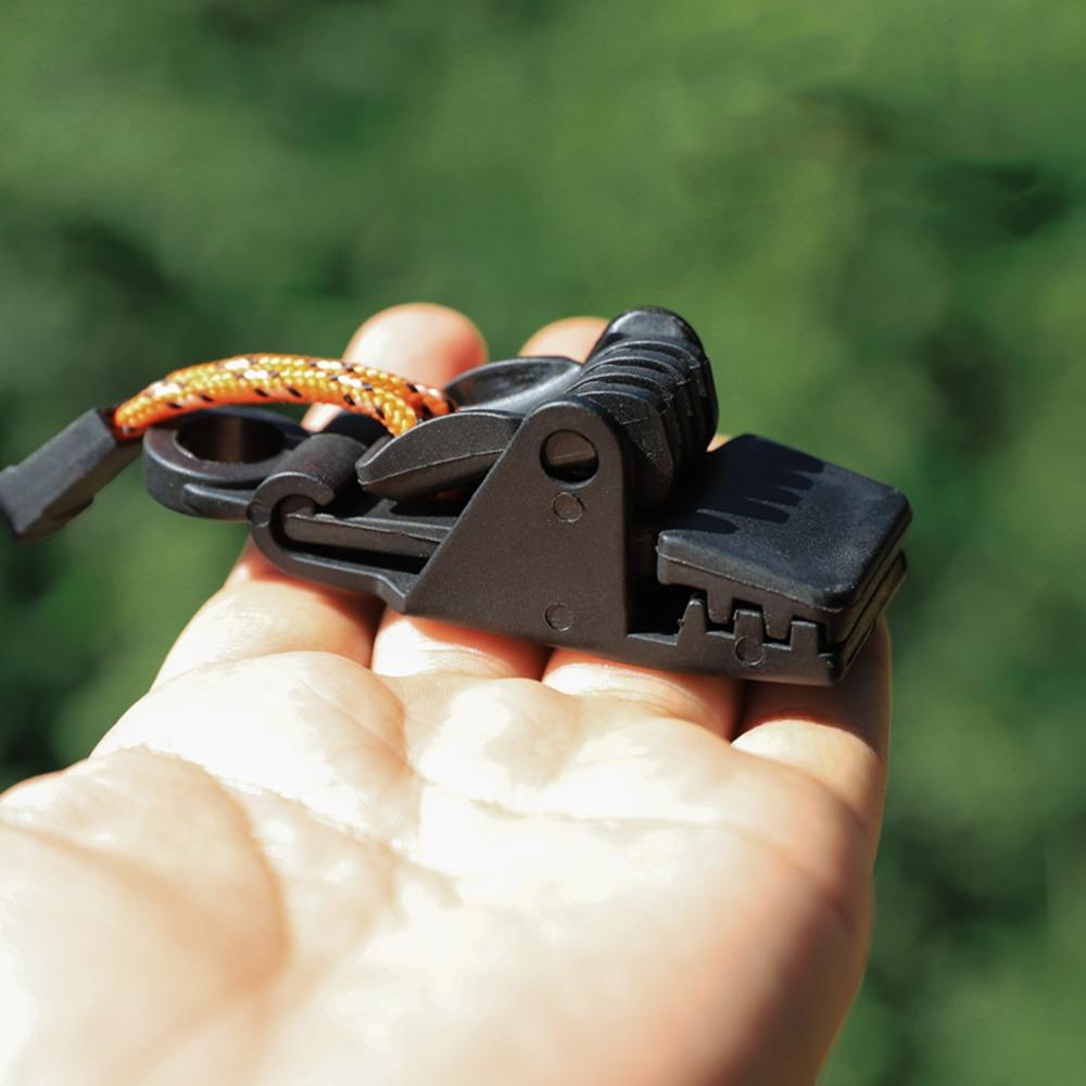 4 Pcs Heavy Duty Tent Clip Multifunctional Windproof Clamps Durable Awning Clamp Camping Use