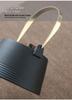 Japanese Black Pottery Tea Set with Handle Teapot, Dry Brew Tray, and Portable Bag for Home, Office, or Travel.