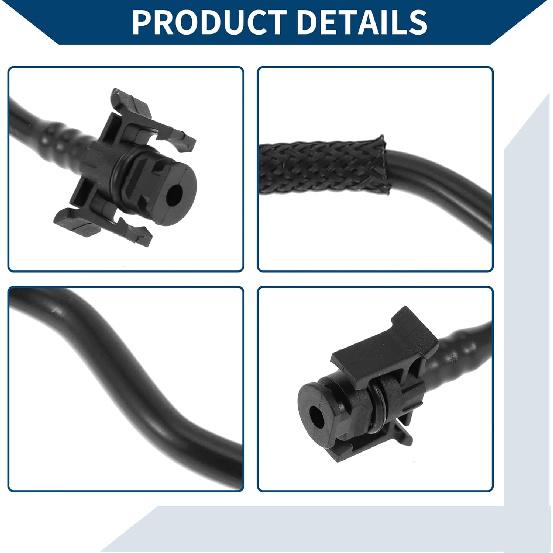 No.31274900 Radiator Hose for VOLVO XC70 Mk2 2007-2016 Engine Coolant Water Pipe Good Sealing Plastic 1 Pc Black