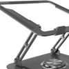 All Aluminium Laptop Stand, Hollow Design Ergonomic Dissipion Adjustable Universal Riser for