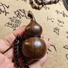 Natural Agarwood Mini Gourd Pendant Hand Carved Vintage Wooden Jewelry for Women Men Spiritual Gift Figurines Accessories