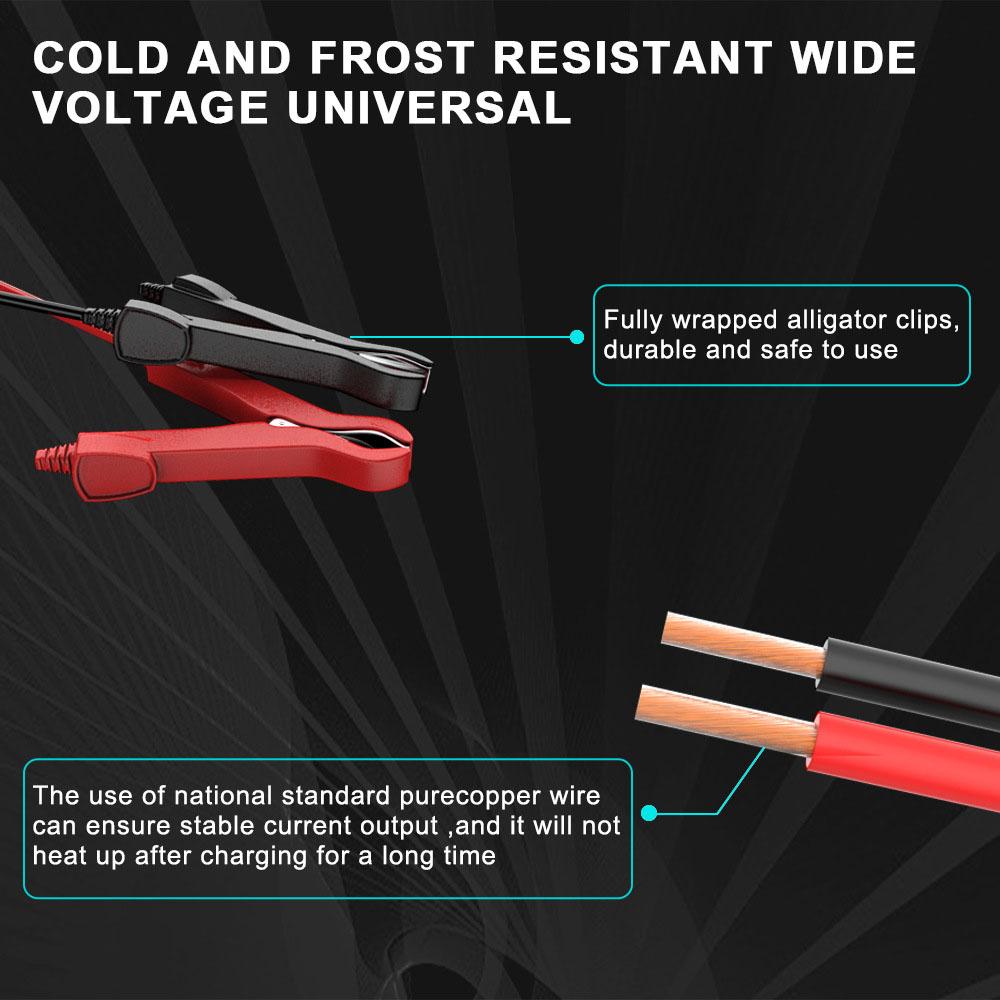 High Power For Motorcycle SUV Truck Pulse Repair Battery Charging Intelligent LED Display Smart Car Battery Charger Multifunctional 12V/6A