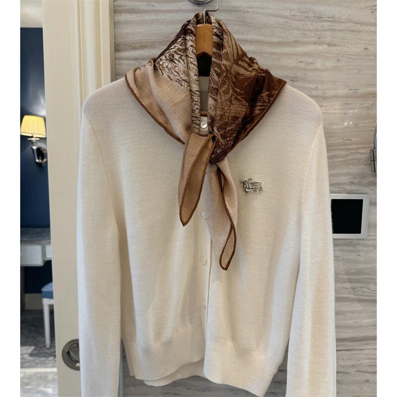 NINA SOLOR Flying Bird Maillard Square Scarf