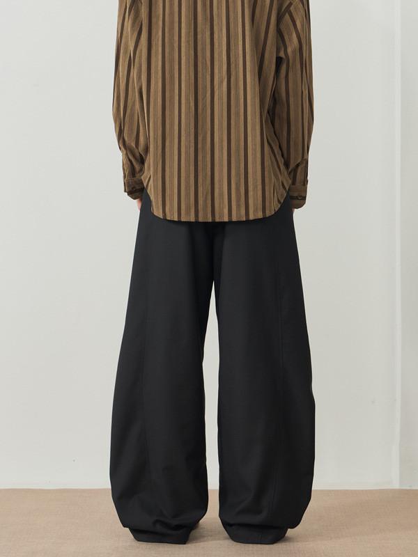 Pantaloni Basici da Uomo in Tessuto Antigrinze Adatti all'Uso Quotidiano Casual