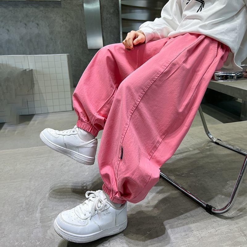 Boys' and Girls' Pants Children's Casual Pants Trendy Casual Spring and Autumn Loose Lantern Pants Trendy