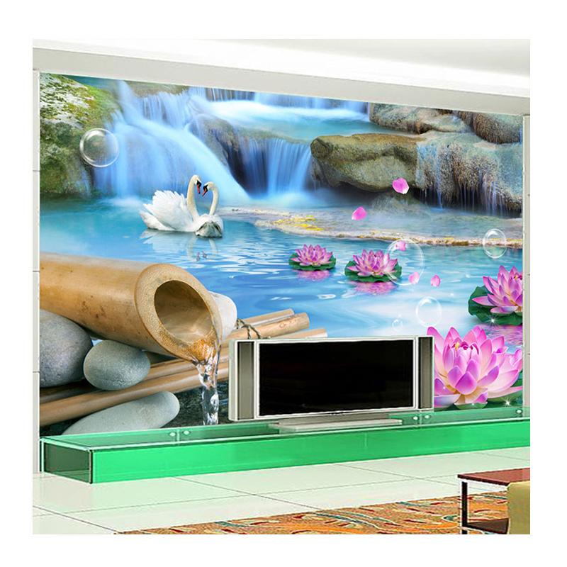 Tapet Foto 3D Lacul Lebedelor Peisaj Natural Pictură Murală de Perete Living TV Canapea Dormitor Decor Acasă Picturi Murale de Perete