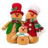 Practical Festival Ornament of Gingerbreads Man Figurines Portable Knitting Materials for Holiday Home Decoration