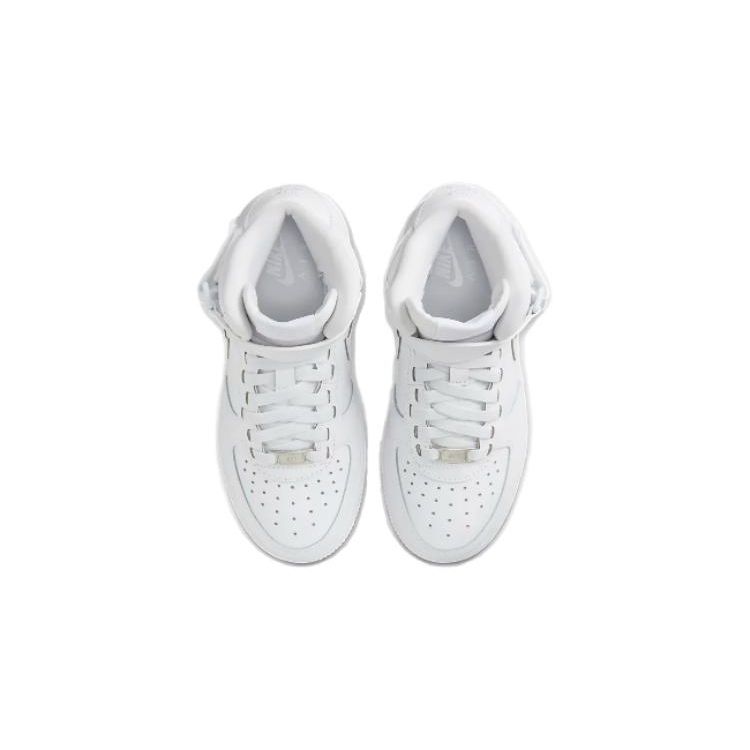 Nike Air Force 1 Mid EasyOn SE GS Triple White Kids Sneakers FN1193-111