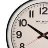 Wm Widdop Office Style White Cased Wall Clock 42cm