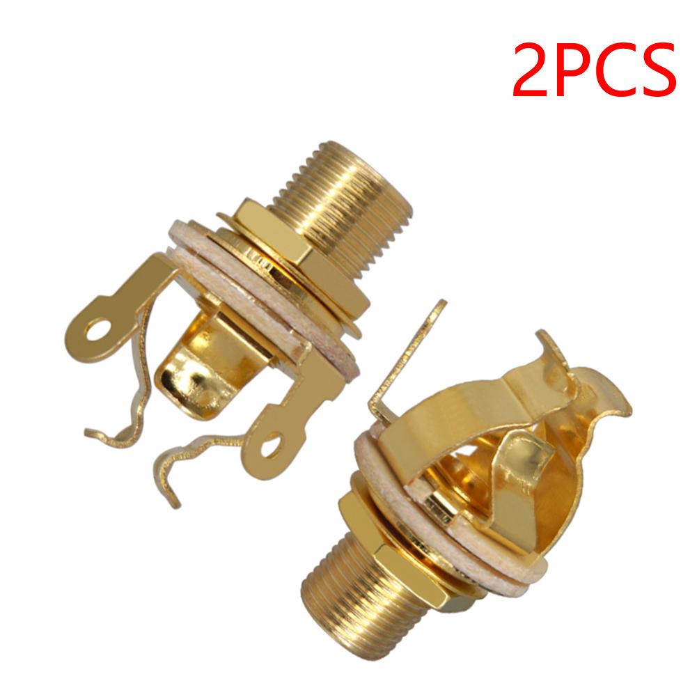 1/4 Inch 6.35Mm Guitar Pickup Output Jack Metal Electric Guitar Mono Jack Mono Output Jack Guitar Parts