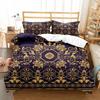 Microfiber Duvet Set King Size Print Bohemian Mandala Comforter Bedding Set Luxury 220x240 Jacquard Duvet Covers For Double Bed