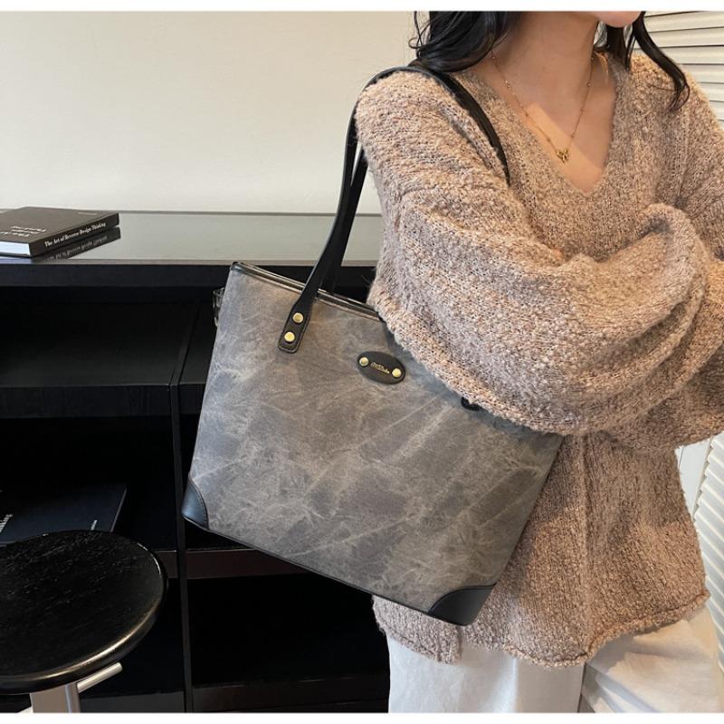 Large-capacity Bag Women's Autumn and Winter Versatile New Casual Texture Shoulder Bag Commuter Tote Bag