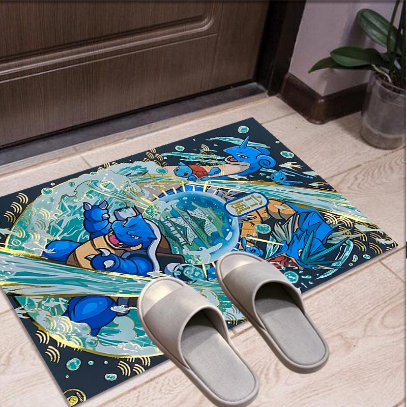 Charizard VS Blastoise Pattern Rug, Indoor/Outdoor Mat, for Picnic, Gameroom, Bedroom, Office, Living Room, Home Decor Carpet, Birthday Gift