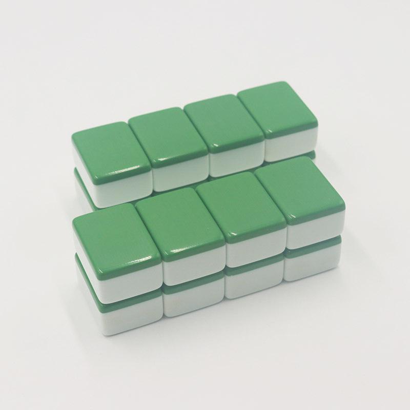 Large & Medium Hand-Rubbed Bamboo Mahjong Tiles for Home & Dorm Use