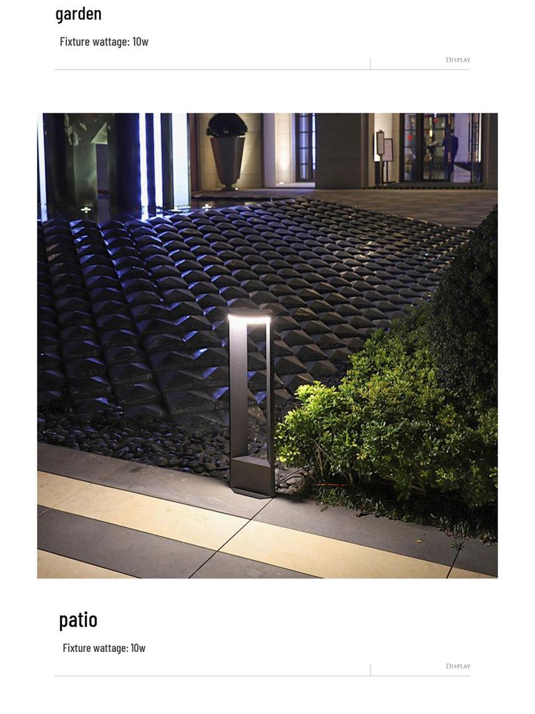 Ultrahelle LED Außenrasen- und Gartenleuchte für moderne Villen und Innenhöfe