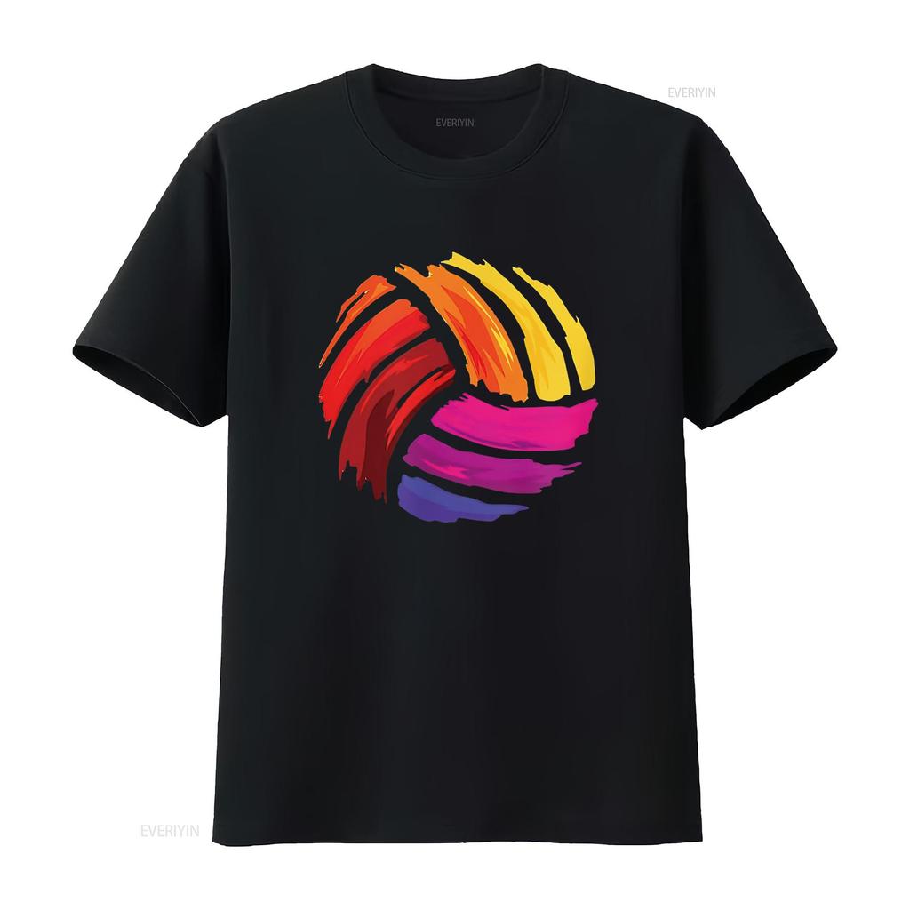 Damen Volleyball T-Shirt vintage gewaschen Unisex Top für den Alltag grafisch Dehnbar Vielseitig Bequem Atmungsaktiv Weich
