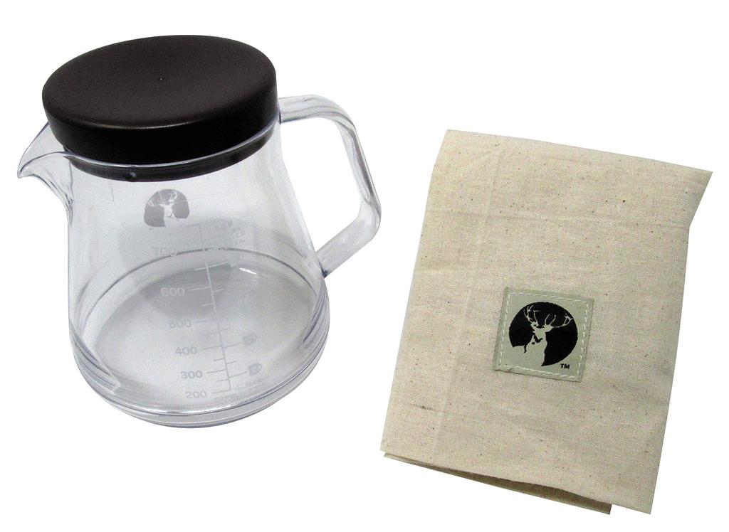 CAPTAIN STAG Coffee Pot Unbreakable 850ml Made In Japan Storage Bag Included UW-3523