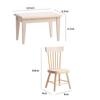 1:12 1/12 Scale Tiny Mini Wooden Miniature Dollhouse Furniture Chair Dining Room Table