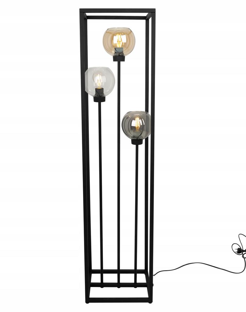 Stehlampe, Stehend, Metallschirm, Schwarz, 130 cm