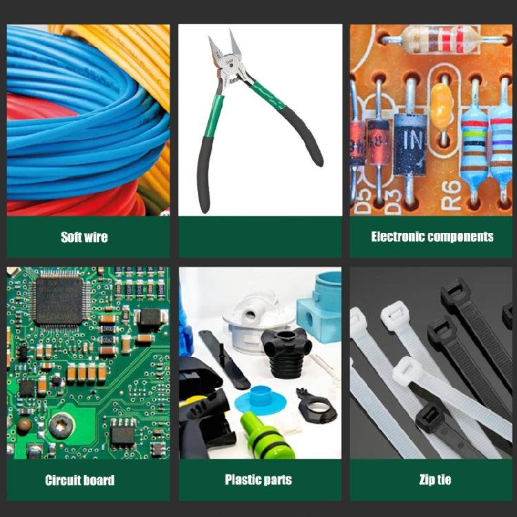 Professional Electrician Side Cutter Clippers Diagonal Pliers For Precisions Wire Trimming In Compact Areas