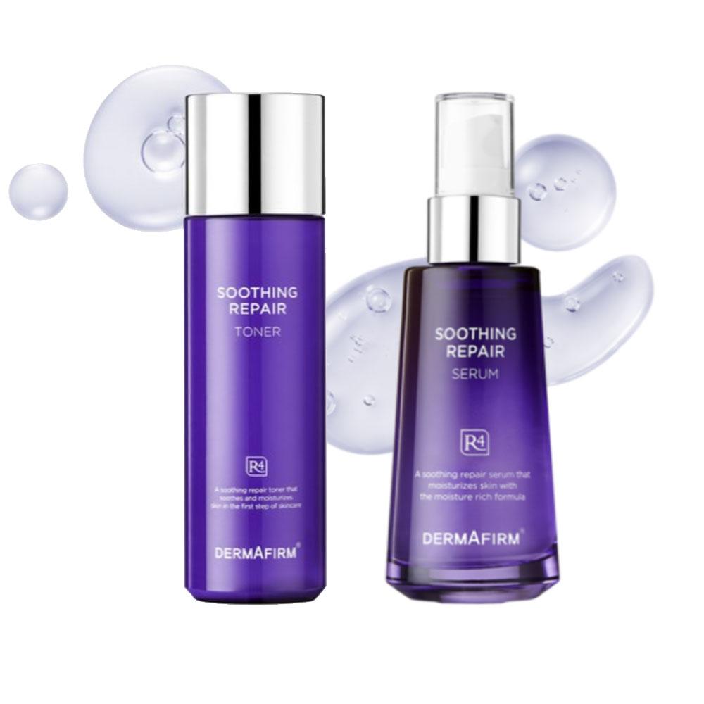 DERMAFIRM Успокаивающая восстанавливающая линия R4 Сыворотка 50 мл + Тоник 150 мл Специальный набор