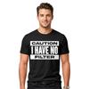 Caution I Have No Filter T-Shirt | Rude Sarcastic Quote Joke Offensive Tee