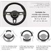 LABBYWAY Steering Wheel Cover, Universal Fit 15 Inch Microfiber Leather Car Wheel Protector, Anti-Slip, Pink