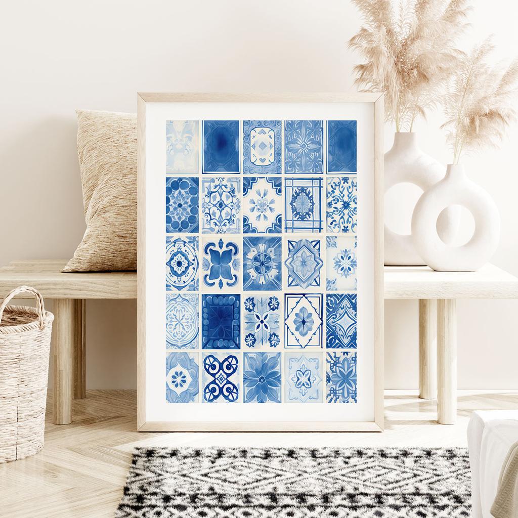 Poster Blue Tiles