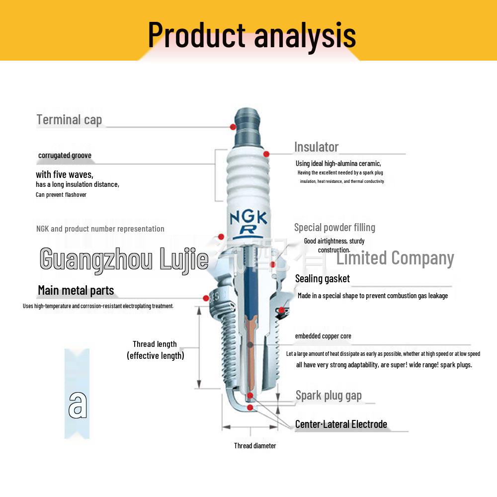 

Высококачественная иридиево-платиновая свеча зажигания NGK 4998 PLZTR5A-13 для Dodge Journey