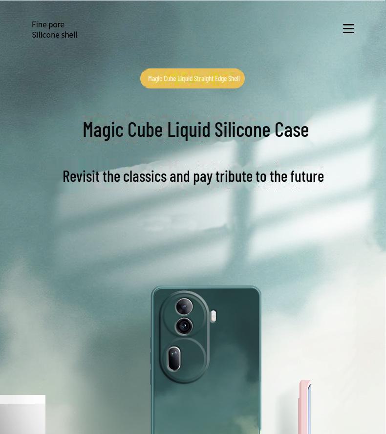 Liquid silicone anti-fall case for OPPO Reno 11 Pro/10/9/8/7/6 mobile phones.