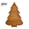 Natürliches Holz Snack-Organizer Weihnachtsbaum und Elch Serviertablett, Langlebige unterteilte dekorative Nuss-Fruchtschale Speiseplatte, Geschirr für