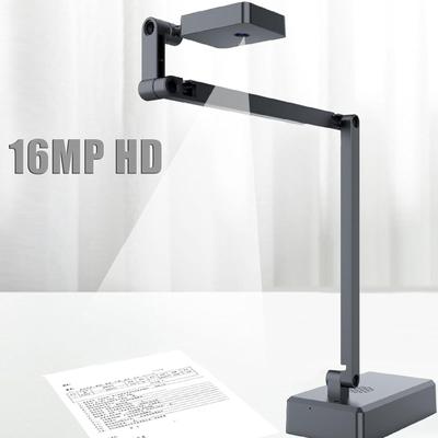 4K USB Document Camera 16MP Webcam Visualiser Image Invert Foldable for Live Demo Web Conferencing